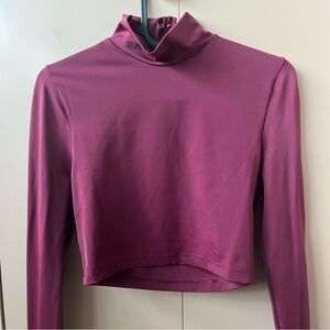 Balera Dance Mock Neck Crop Top